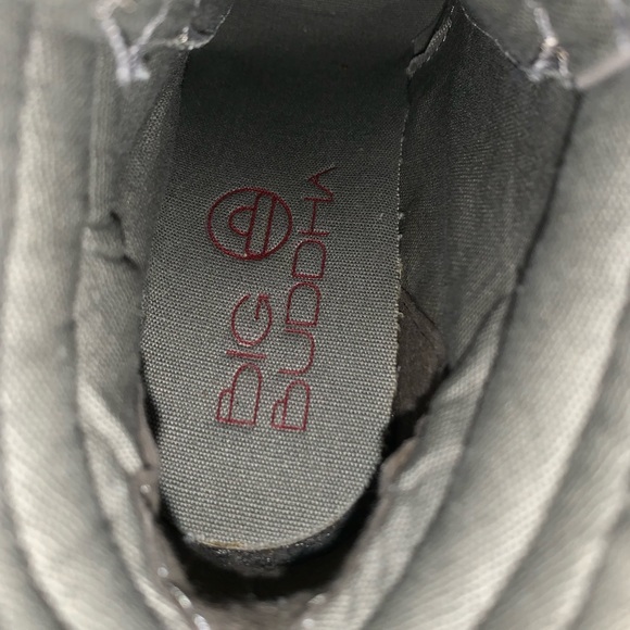 BIG BUDDHA Pewter EMILY boots booties women’s size 6 - Picture 4 of 15